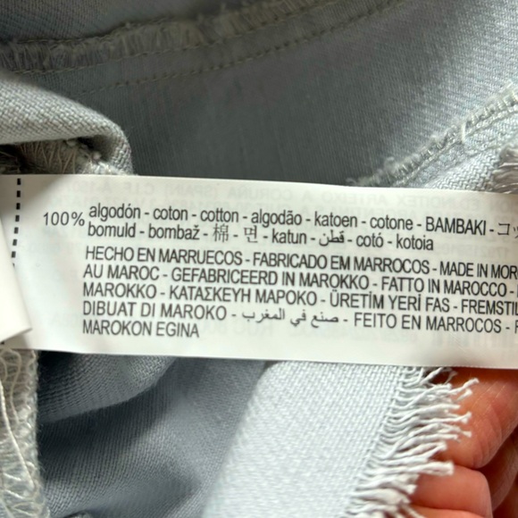 ZARA Top Strapless Silver Blue Denim Corset Style Tube Top—NWT—XXL - Picture 15 of 16